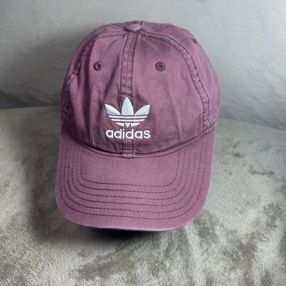 Adidas Originals Trefoil‎ Patch Hat Pink Mauve Adjustable Strapback Cap